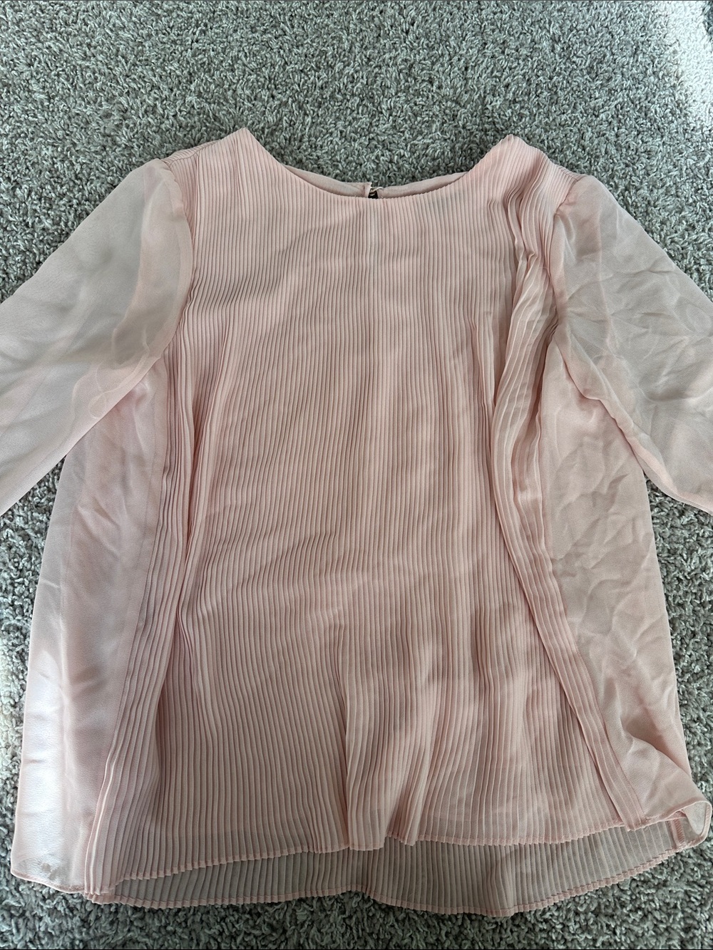 pink chiffon top